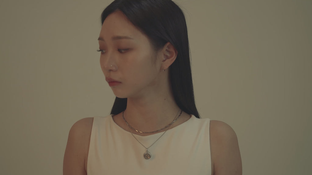 Melon Seed Chain Layering Necklace