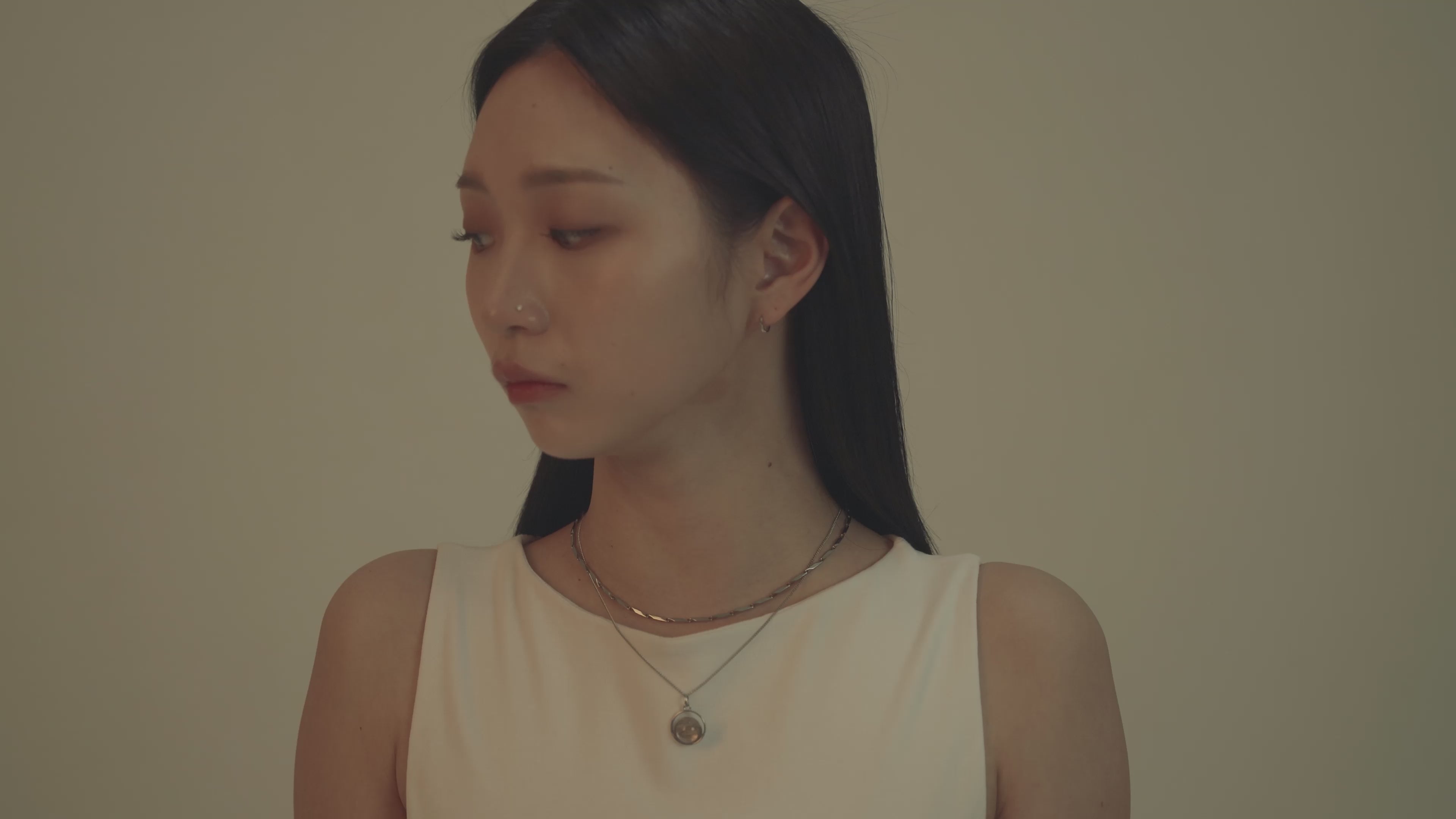 Melon Seed Chain Layering Necklace